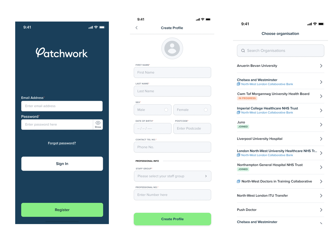 How do I create an account with Patchwork Bank?